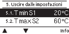 menu temperature